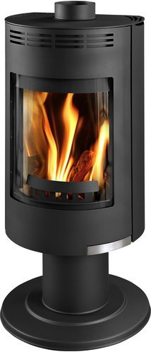 THORMA Kaminofen Andorra Exclusive, schwarz, Stahlblech, 7,5 kW, B/T/H: 121,0 x 53,8 x 53,8 cm - Bild 1