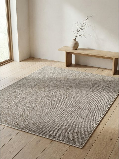 Kadima Design Teppich Kurzflor AMMER in Beige, einfarbig, B: 160 cm, T: 230 cm - Bild 1