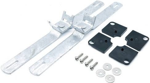 Spelsberg GEOS MSS-40 72005101 Mastschellen-Set aus verzinktem Stahl in Silber, 2 Stück - Bild 1