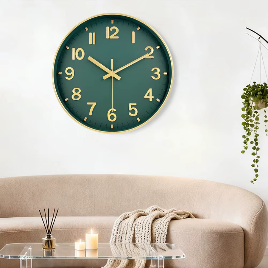 Mabpedo Moderne Analoge Wanduhr mit 3D-Kubisches Design, Leise Quarz-Wanduhr für Wohnzimmer und Schlafzimmer - Bild 2