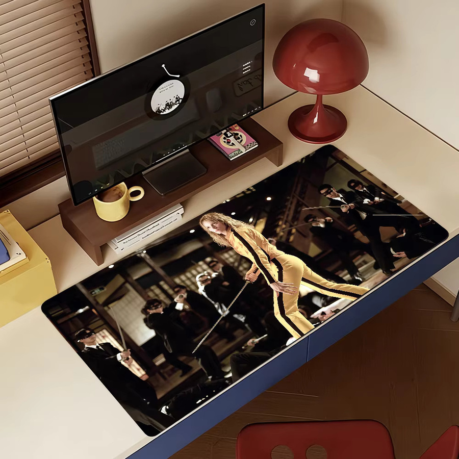 Rutschfeste Mauspad Schreibtischunterlage Kill Bill Design in Multicolour für PC und Laptop - Bild 4