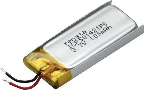 Renata ICP501421PS Spezial-Akku LiPo Prismatisch 3,7V 115 mAh Silber - Bild 1