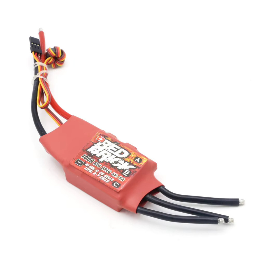 Hot RC Bürstenloser ESC Elektronischer Geschwindigkeitsregler in Rot für FPV Multikopter mit 50A bis 200A Auswahl und 5V/3A oder 5V/5A BEC - Bild 1