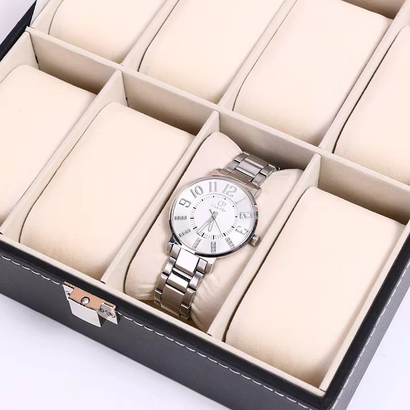 DELESYS Uhrenbox, 20 Fächer, schwarzes PU-Leder, Unisex - Bild 4