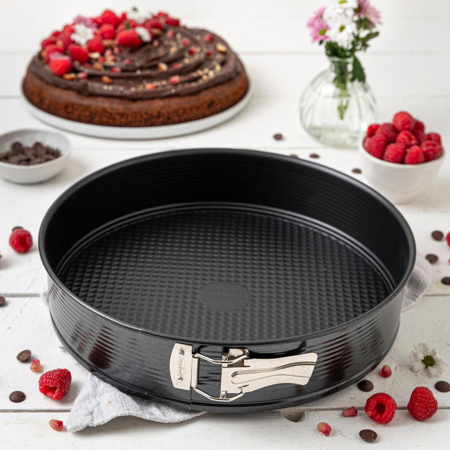 Zenker Springform Perfect Black+ mit Flachboden, Durchmesser: 28 cm, Schwarz, Antihaftbeschichtung - Bild 2