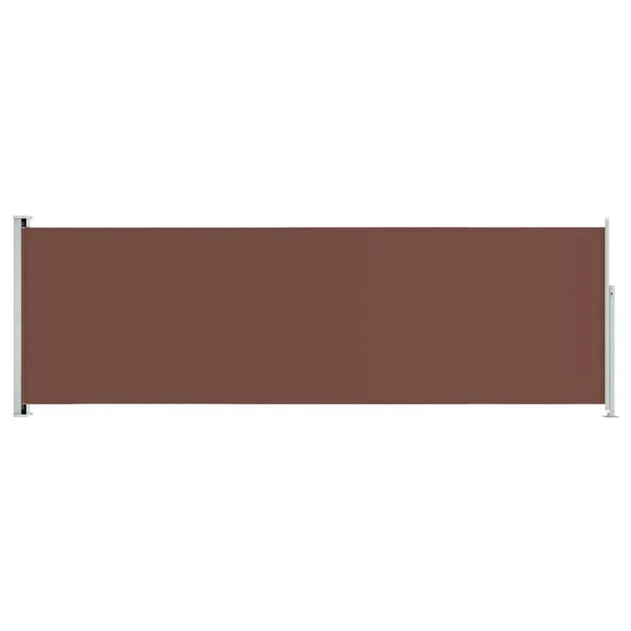Furnicato Seitenmarkise ausziehbar aus Polyester und Stahl, Farbe: Braun, B/H: 600 x 200 cm - Bild 2
