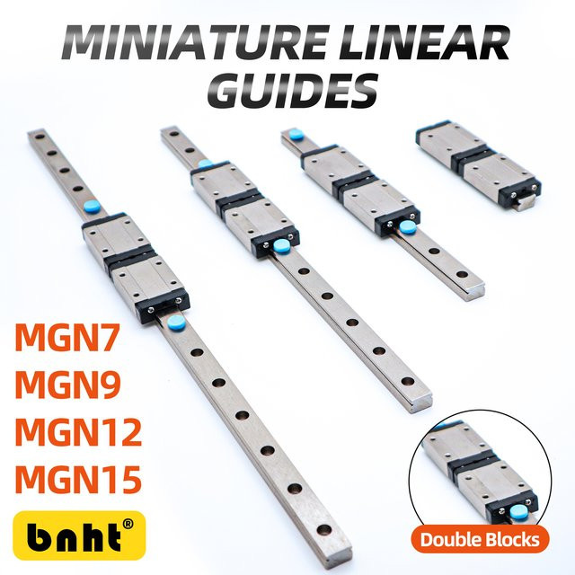 Miniatur-Linearführungsschiene der MGN-Serie mit Doppelwagen für CNC, 3D-Drucker und Automatisierungsanlagen (Typ C oder H) - Bild 1
