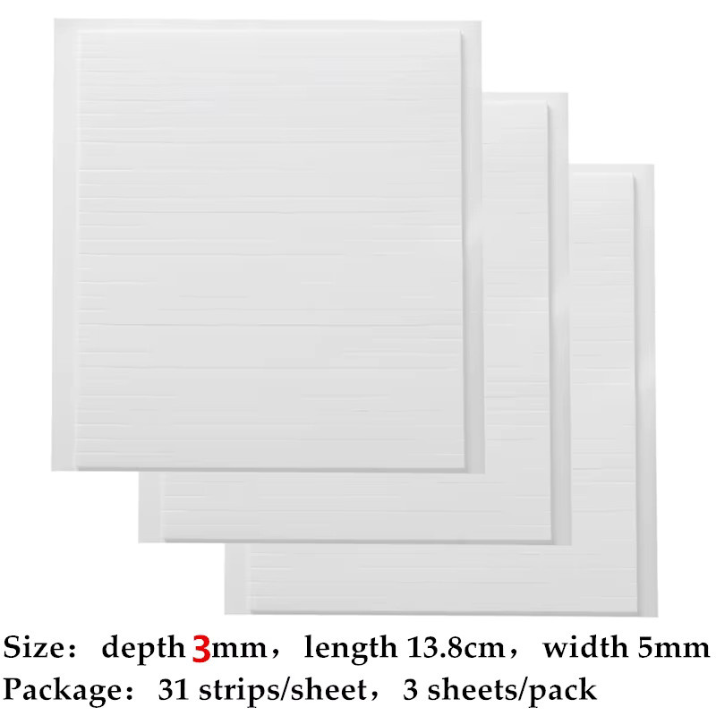 Doppelseitige Klebestreifen in Weiß für DIY-Shaker-Karten und Bastelprojekte mit 3 mm Tiefe - Bild 3
