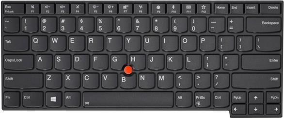 Lenovo Notebook-Ersatzteil Tastatur in Schwarz mit griechischem Layout - Bild 1