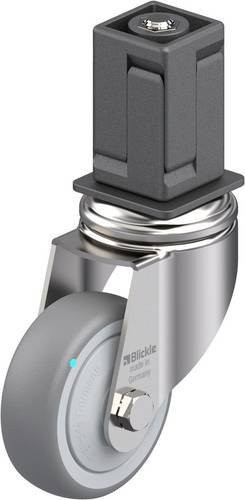 Blickle Edelstahl-Apparate-Lenkrolle LKRXA-TPA 80KFD-11-EXV18 in Silber, Rad-Durchmesser: 80 mm, Tragfähigkeit: 100 kg - Bild 1