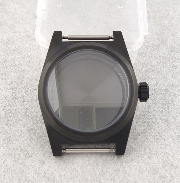 OUMASHI Gehäuse, Edelstahl, Schwarz, Herren, 38 mm - Bild 1