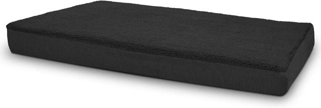 Petzzz Hundebett Leo in Weiß mit orthopädischem Memory Foam und Teddy-Material, B/T: 100 x 65 cm - Bild 1