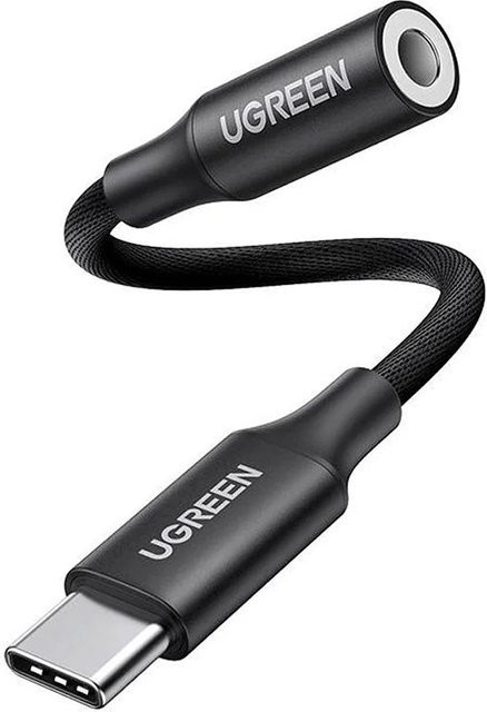 UGREEN Audioadapter USB-C auf 3,5 mm Klinke, Schwarz, AV161 - Bild 1