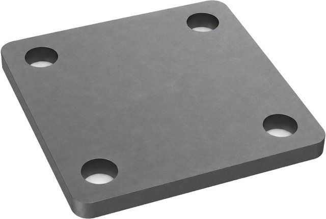 SO-TECH Anschweißplatte aus Stahl Q235 in Schwarz, B/T/H: 125 x 125 x 8 mm - Bild 1