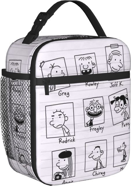 Diary Of A Wimpy Kid Thermisch isolierte Lunchtasche von Fancy Style Studio in Weiß - Bild 1