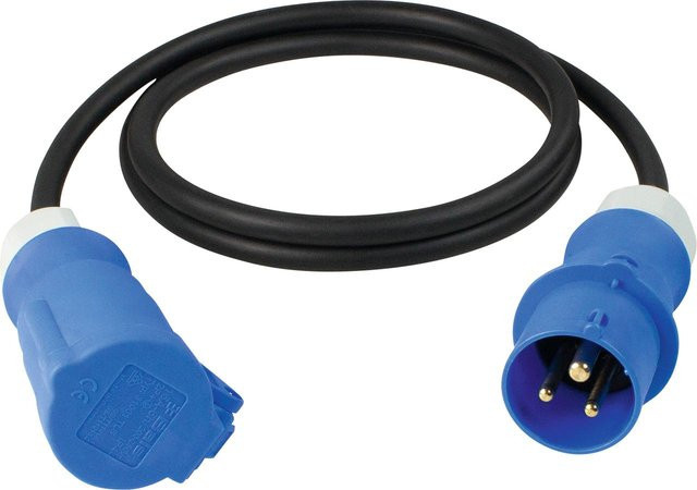 Schwabe Camping CEE Verlängerungskabel 230 V 16 A IP44 Blau - Bild 1