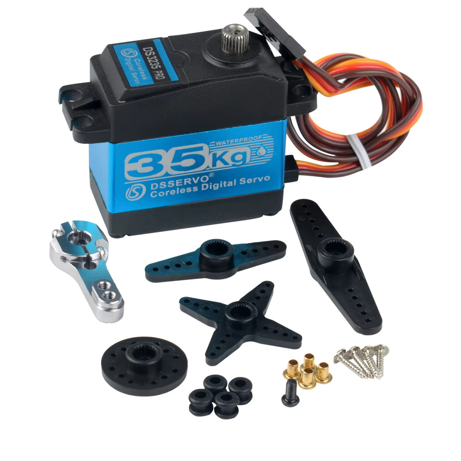 wishiot Digitaler Servo-Kernlosmotor, Stahlgetriebe, Metall, Zubehör - Bild 6