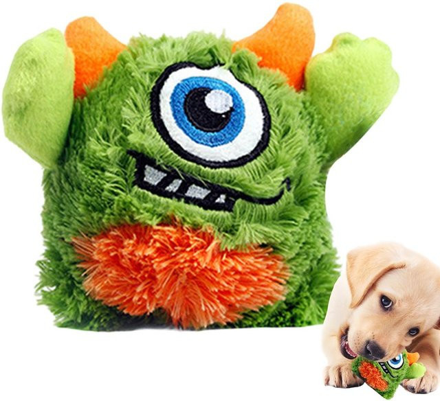 Trend Aura Quietschendes Plüschhundespielzeug, grün - Bild 1