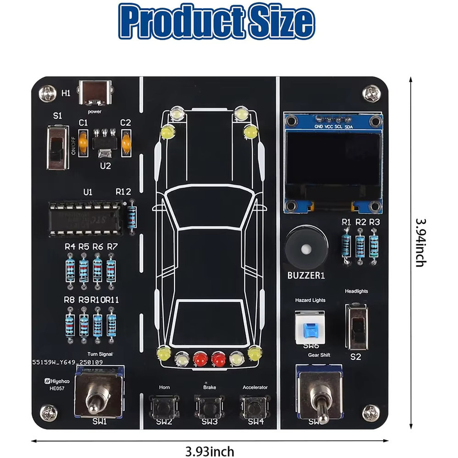 IST DIY Auto Fahren Simulation Löten Praxis Kit, STEM Elektronische Projekt Auto Fahrer Simulator, Fahrzeuge - Bild 6