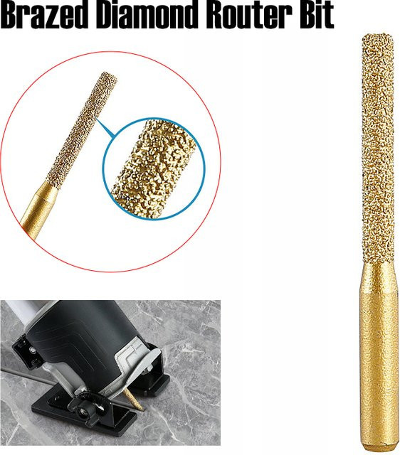 AXE SHAN Diamant-Rad-Fräser mit 1/4 Schaft für Stein, Marmor und Granit in Gold - Bild 1
