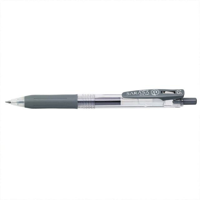 ZEBRA Sarasa Gel-Stift mit Clip, 0,5 mm, Grau - Bild 1