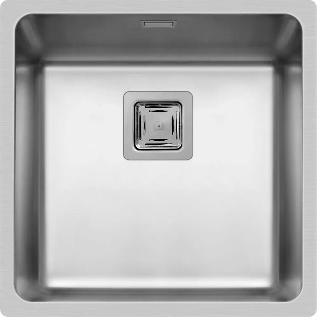 Pyramis Küchenspüle Lume aus Edelstahl in Silber, Unterbau, B/T: 44 x 44 cm, H: 20 cm - Bild 1