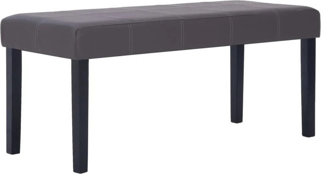 vidaXL Sitzbank aus Kunstleder in Grau, Breite: 106 cm - Bild 1