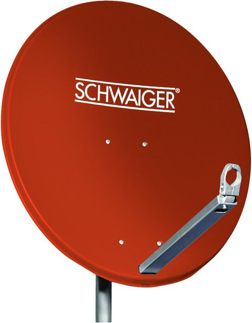 Schwaiger Satellitenschüssel SPI621.2 aus Aluminium in Ziegelrot mit 57 cm Durchmesser - Bild 1