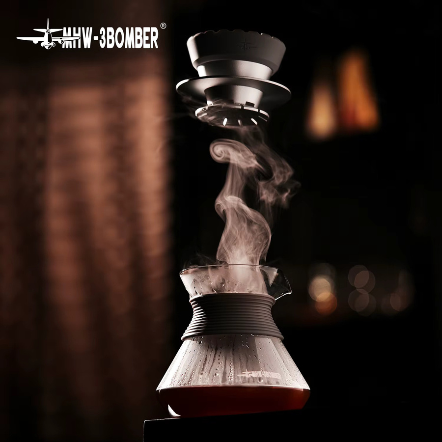 MHW-3BOMBER Aroma Coffee Server Glas-Karaffe für Pour Over Drip Coffee transparent - Bild 3