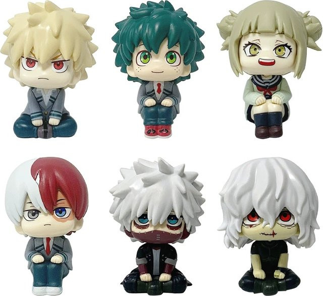 Bandai My Hero Academia Anime Figur, Midoriya Izuku Bakugou Katsuki Ochaco Uraraka, Kunststoff, Bunt / Mehrfarbig - Bild 1