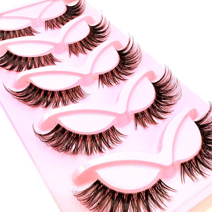 5 Paar falsche Wimpern, Black, Unisex - Bild 2