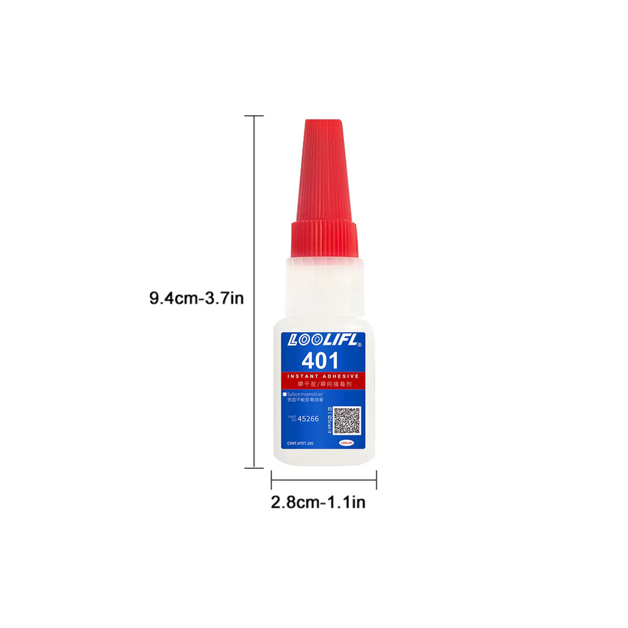 6er Pack LOOLIFL Sekundenkleber 401 Cyanacrylat-Flüssigkleber für Kunststoff, 10 g pro Stück - Bild 7