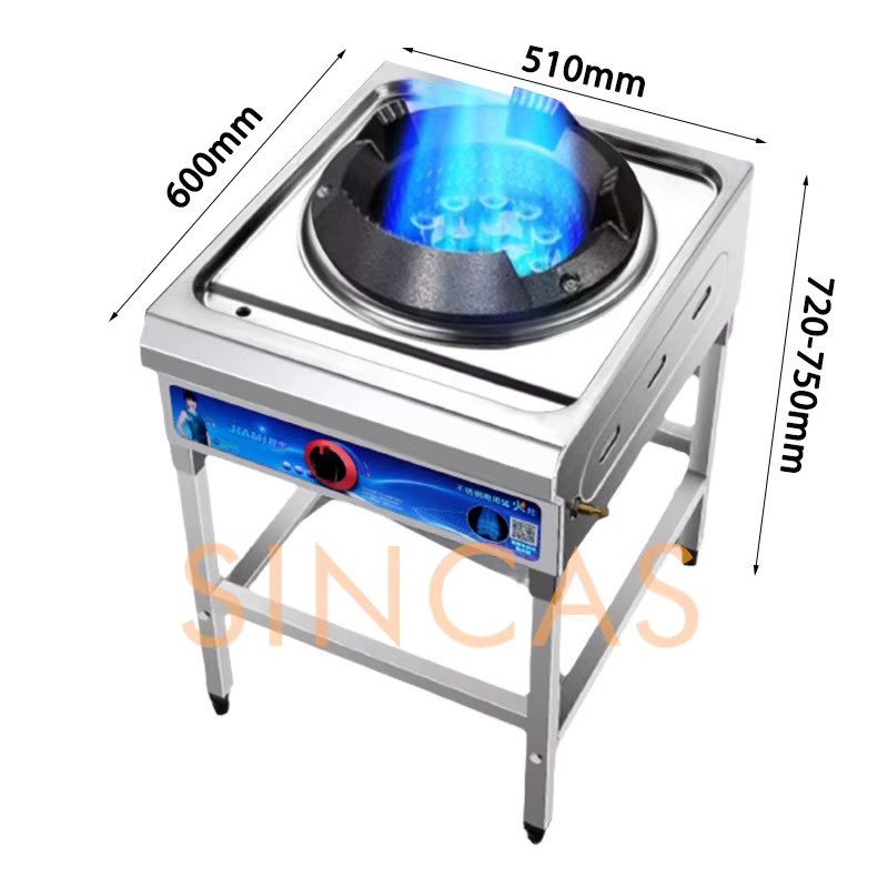 Fierce Fire Stove Kommerzieller Flüssiggaskocher mit Einzelbrenner und Flammendurchschlagschutz - Bild 5