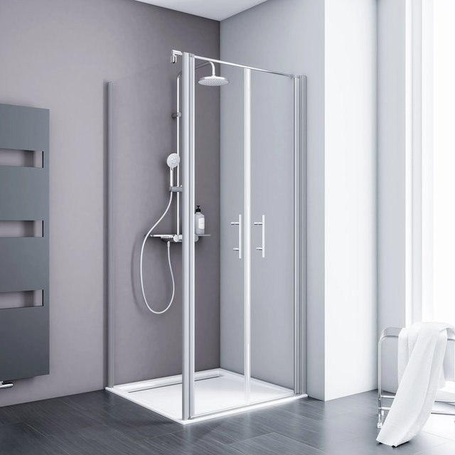 Schulte Alexa Style 2.0 Pendeltür mit Seitenwand B/T/H: 80 x 80 x 192 cm - Bild 1