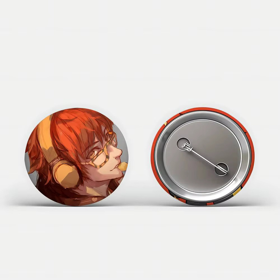 52TOYS Brosche, Anime Mystic Messenger 707 Abzeichen, Weißblech, Unisex - Bild 4