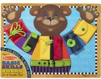 Melissa & Doug Ich zieh mich an Tafel Geschicklichkeitsspiel aus Holz in Bunt/Mehrfarbig - Bild 1