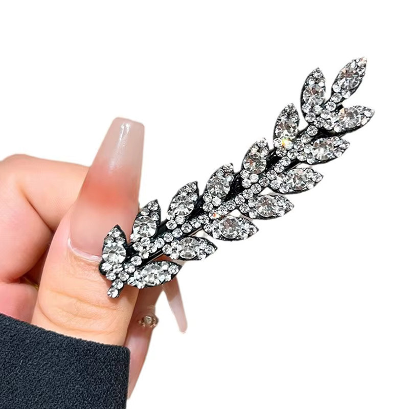 Velishy Haarspange in Weizenform, glitzernd mit Strass - Bild 5