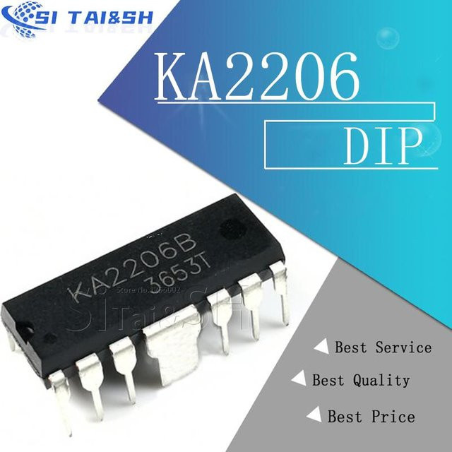 10 Stück KA2206B DIP12 Integrierter Schaltkreis IC von Si Tai&SH in Schwarz - Bild 1