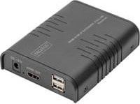 Digitus KVM IP Extender Receiver HDMI über CAT 5e bis 120 m Schwarz DS-55530 - Bild 1