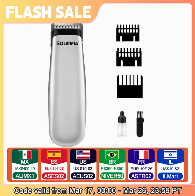 Solimpia Mini-Haarschneider, Herren, silver - Bild 1