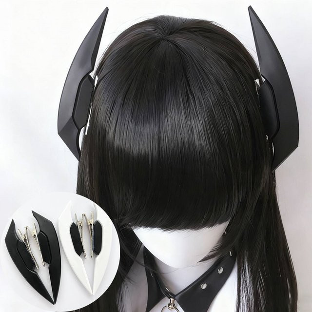 BOOCRE Haarspange Mädchen, Schwarz Weiß - Bild 1