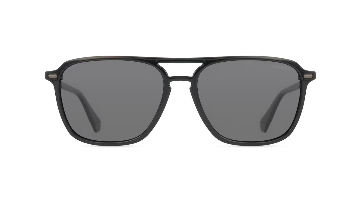 Polaroid PLD 4182/S/X Sonnenbrille, Vollrand, Eckig, Kunststoff, Herren, Schwarz, Grau - Bild 1