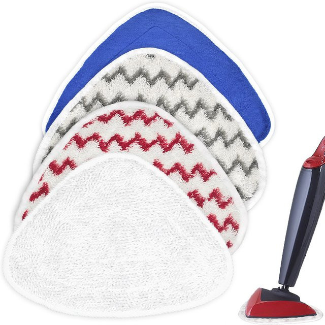 2er Set Vileda Ersatz Mikrofaser Mopp Pads für Hot Spray Steam Mop, blau, B/T/H: 35,0 x 32,0 x 23,5 cm - Bild 1