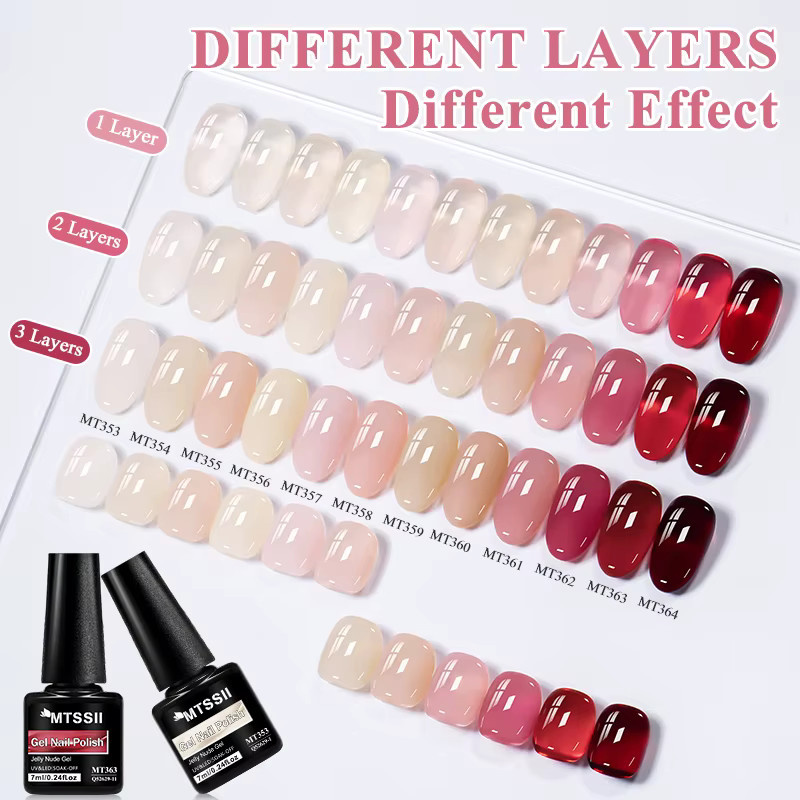 Mtssii Jelly Ice Nude Nagellack, 7 ml, Nude, Glänzend - Bild 3