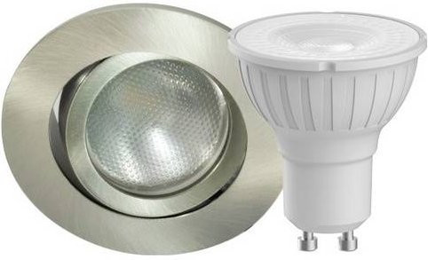 Megatron MT75413 LED-Einbauleuchte in Weiß mit warmweißem Licht und GU10 Fassung - Bild 1