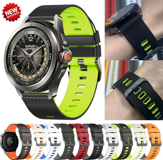 Xiaomi Uhrenarmband Silikon, 22 mm, Schwarz, Unisex - Bild 1