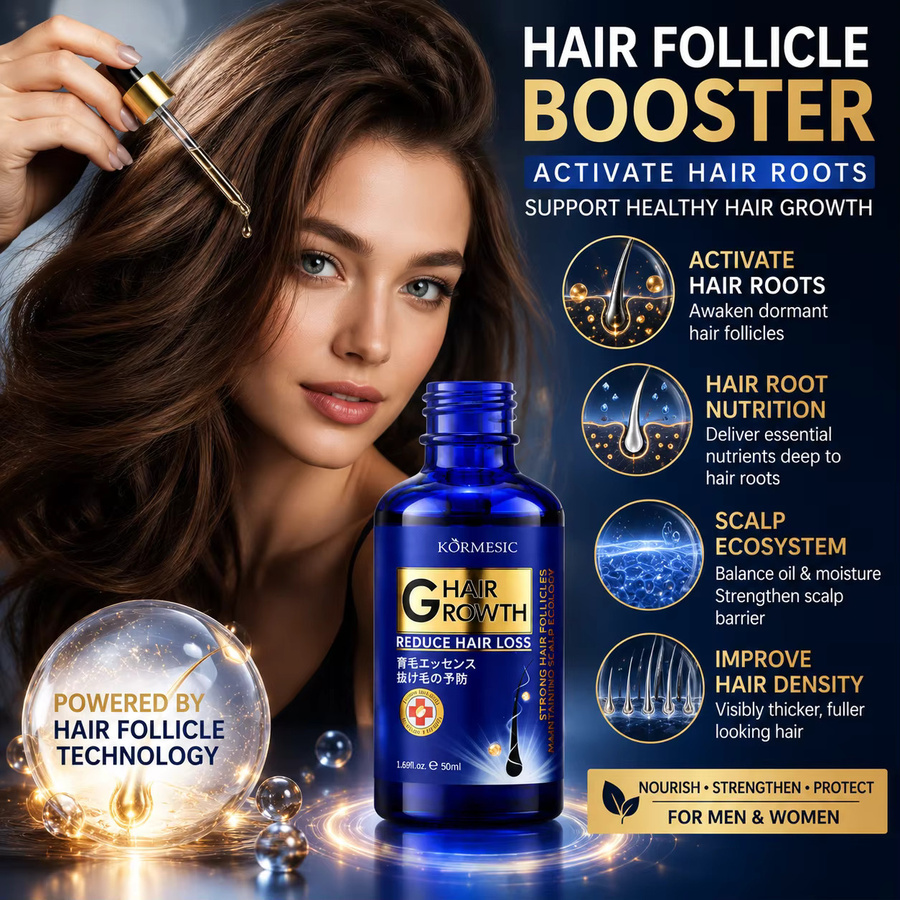KORMESIC Haarwuchsserum Kopfhaut-Pflegeöl, 50 ml, Unisex - Bild 3