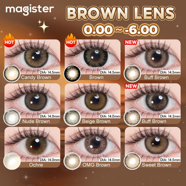 MAGISTER Brown Series farbige Kontaktlinsen, 6-Monats-Linsen - Bild 1