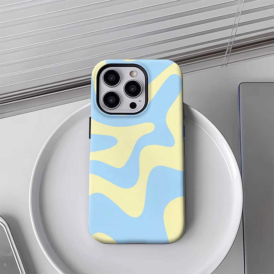 Lemon Wave Magnetische Handyhülle für iPhone 17 16 15 14 13 Pro Max Plus Multicolor Robuste Einzel- und Doppelschicht-Schutzhülle - Bild 3