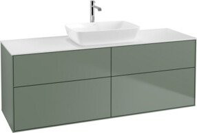 V&B Waschtischunterschrank Finion in Weiß lackiert B/T/H: 160 x 50,1 x 50,1 cm - Bild 1